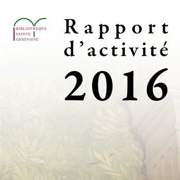 Rapport d'activité 2016 - ouvre nouvelle fenêtre