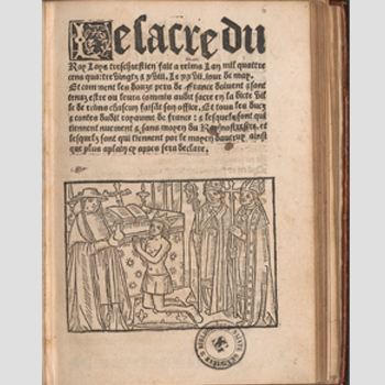 Le Sacre du roi Louis XII fait à Reims, le 27 mai 1498. Paris, 1798. OEXV 754 (P.6)