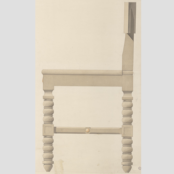 Chaise (dessin d'exécution). Ms. 4273 (27)